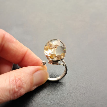Albahaca - anillo - plata 925