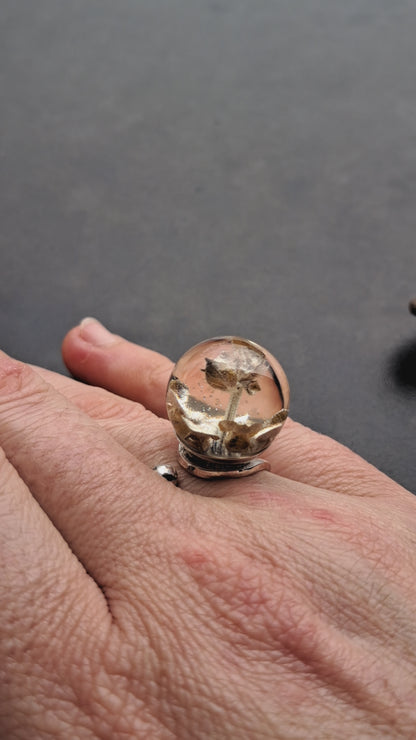 Albahaca - anillo - plata 925